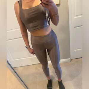 Beyond Yoga Metallic Brown Leggings